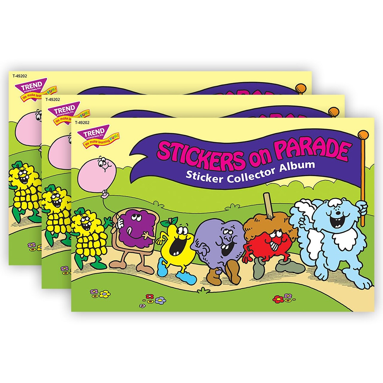 Stickers on Parade Sticker Collector Album, 16 Pages, 8.5 x 5.5, Pack of  3